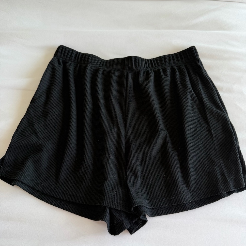 Black Ribbed Lounge Set - Picture 4 of 4
